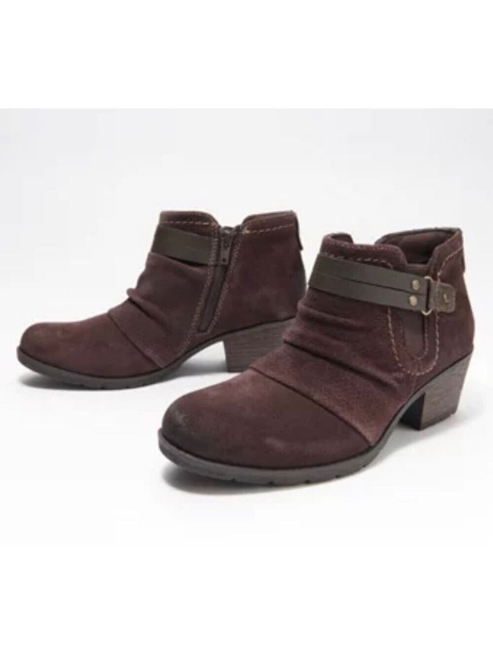 Women’s Earth Orgins Odel Brown Suede Ankle Boots 6.5 US!